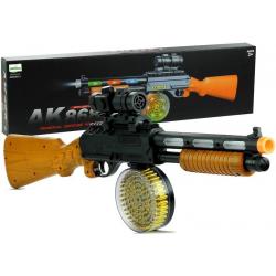 Žaislinis šautuvas-kulkosvaidis AK868-1 su garsais ir švieselėmis